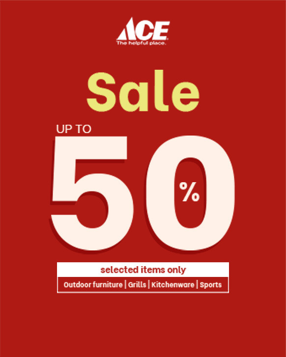 ACE Up to 50% Off